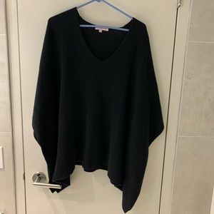 Calypso Poncho style sweater - 100% cashmere